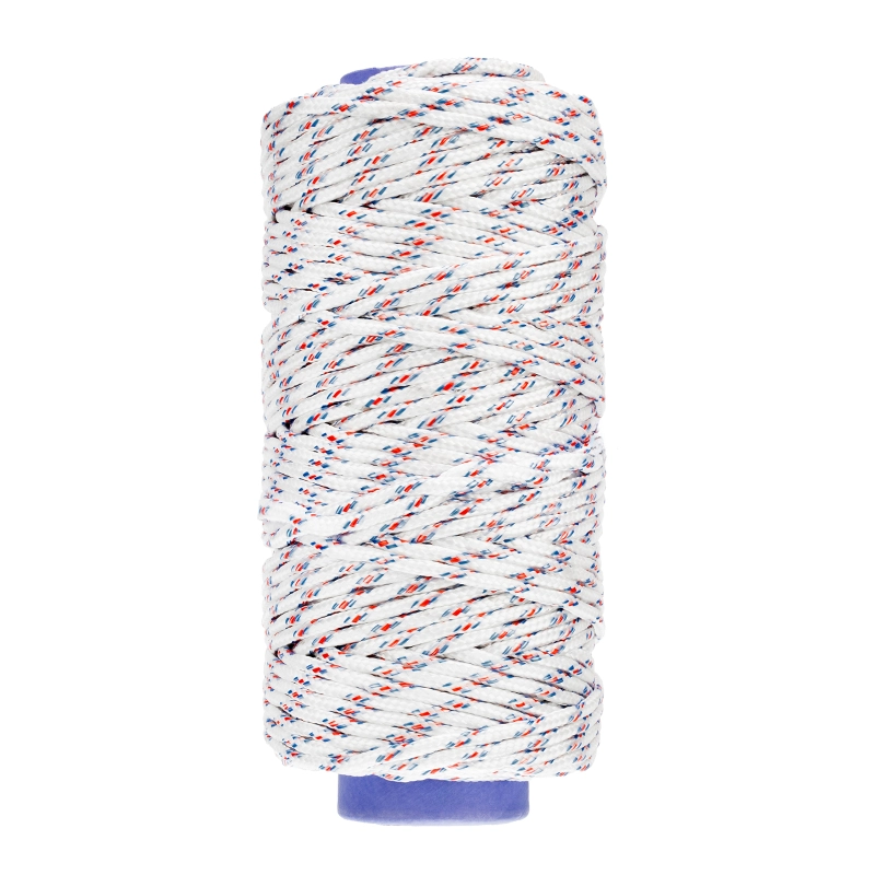 Фал плетеный полипропиленовый с сердечником, 6 мм, L100 м, 16-прядный, Сибртех (93965)