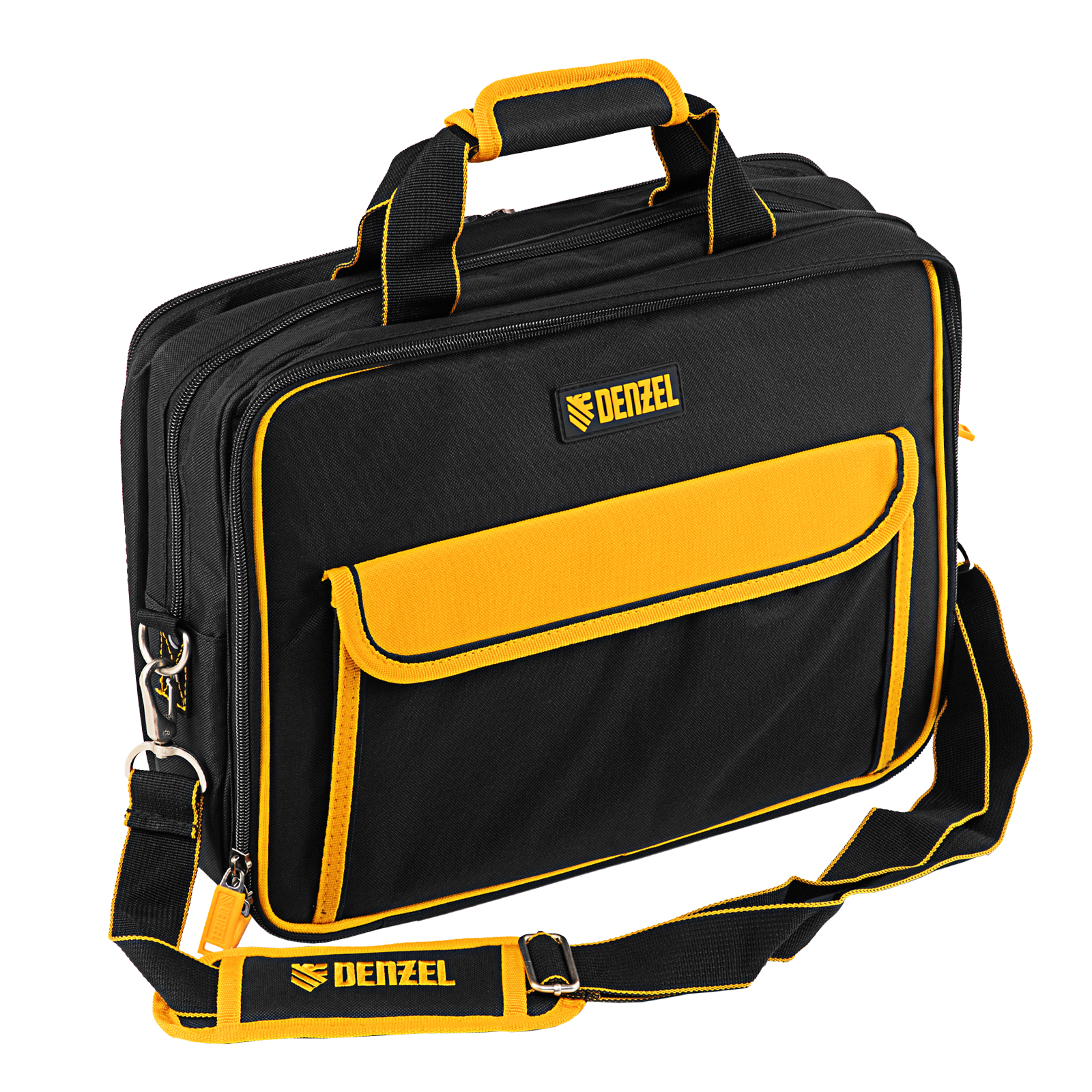 Сумка для инструмента, 400х170х300 мм, 3 отделения, 28 карманов, наплечный ремень Denzel (90295)