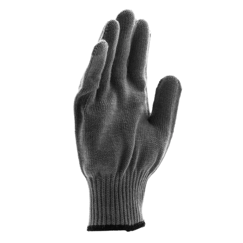Перчатки трикотажные, акрил, серая туча, оверлок Сибртех (68652)