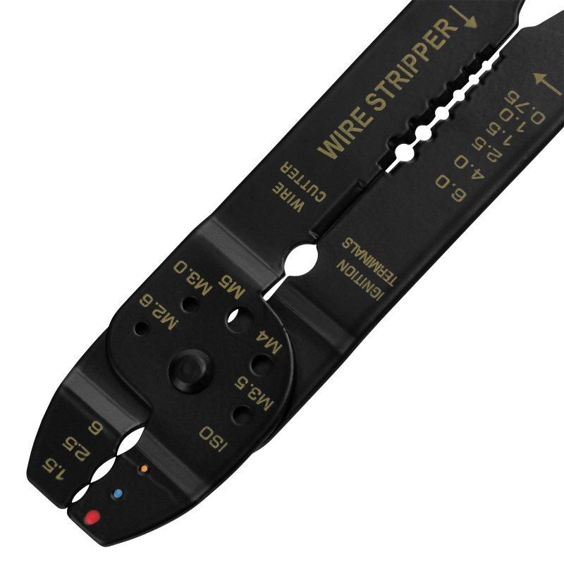 Щипцы, 210 мм, для зачистки электропроводов и обжима контактных кле мм, 1.5-6.5 мм Sparta (177505)