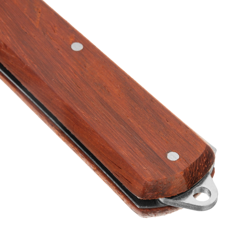 Нож складной, 200 мм, загнутое лезвие, деревянная ручка Sparta (78999)