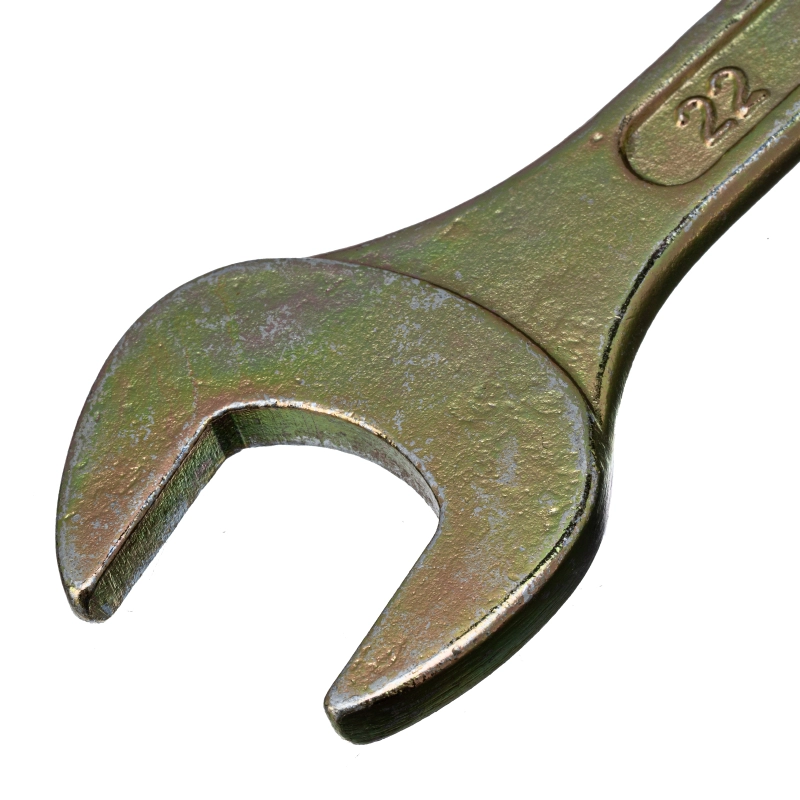 Ключ рожковый, 19 х 22 мм, желтый цинк Сибртех (14311)