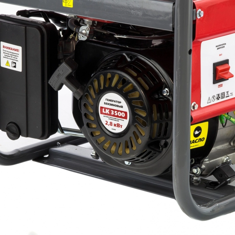Генератор бензиновый LK 3500, 2.8 кВт, 230 В, бак 15 л, ручной старт Kronwerk (94688)