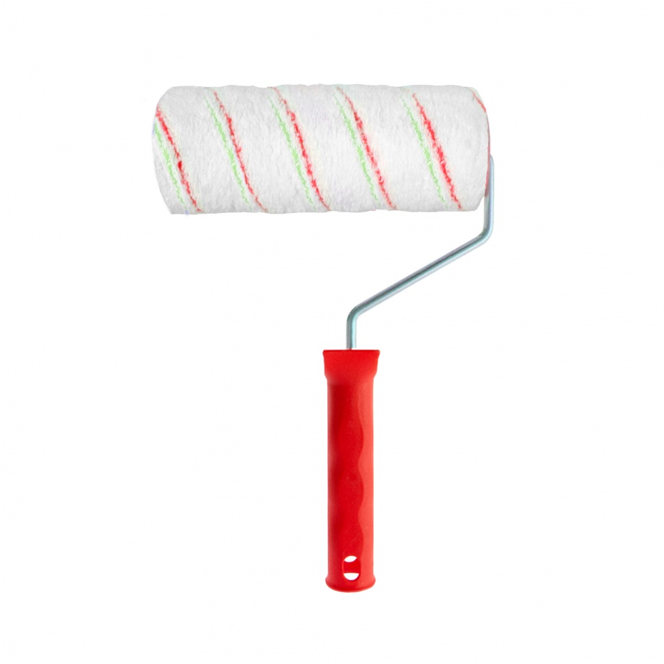 Валик "Эмали" , 180 мм, ворс 12 мм, D - 48 мм, D ручки - 6 мм, полиамид, полиакрил Сибртех (80196)