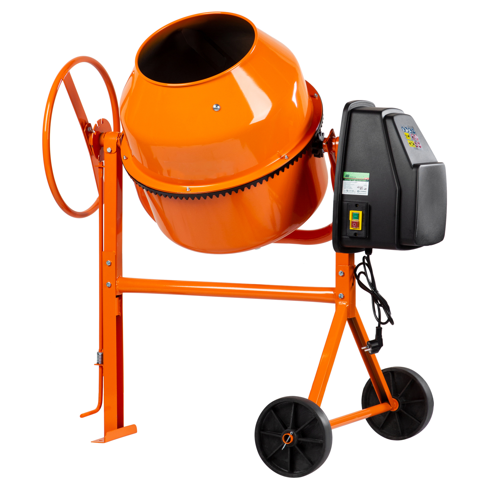 Бетоносмеситель БСЛ-120П, 120 л, 500 Вт, полиамидный венец Сибртех (95471)