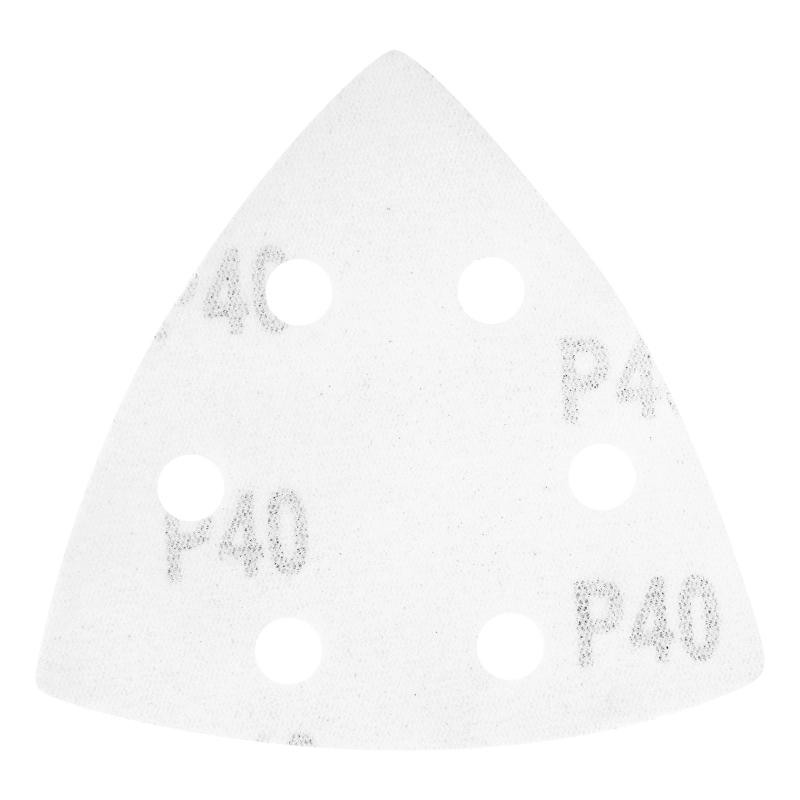 Треугольник абразивный на ворсовой подложке под "липучку", перфорированный, P 40, 93 мм, 5 шт Matrix (73857)