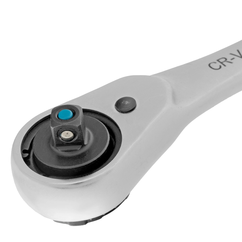 Набор торцевых головок, трещотка 120 зубьев, 1/4", CrV, 12 предметов Gross (14141)