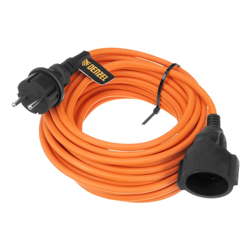 Удлинитель-шнур силовой Garden Series, б/з, ПВС, 10м, 1 розетка, 2 x 1,5 мм, Denzel (37403)