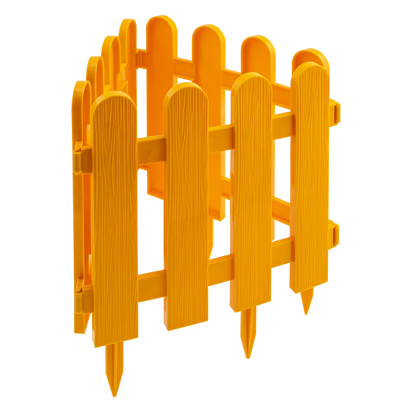 Забор декоративный "Классика", 29 х 224 см, желтый, Palisad (65002)