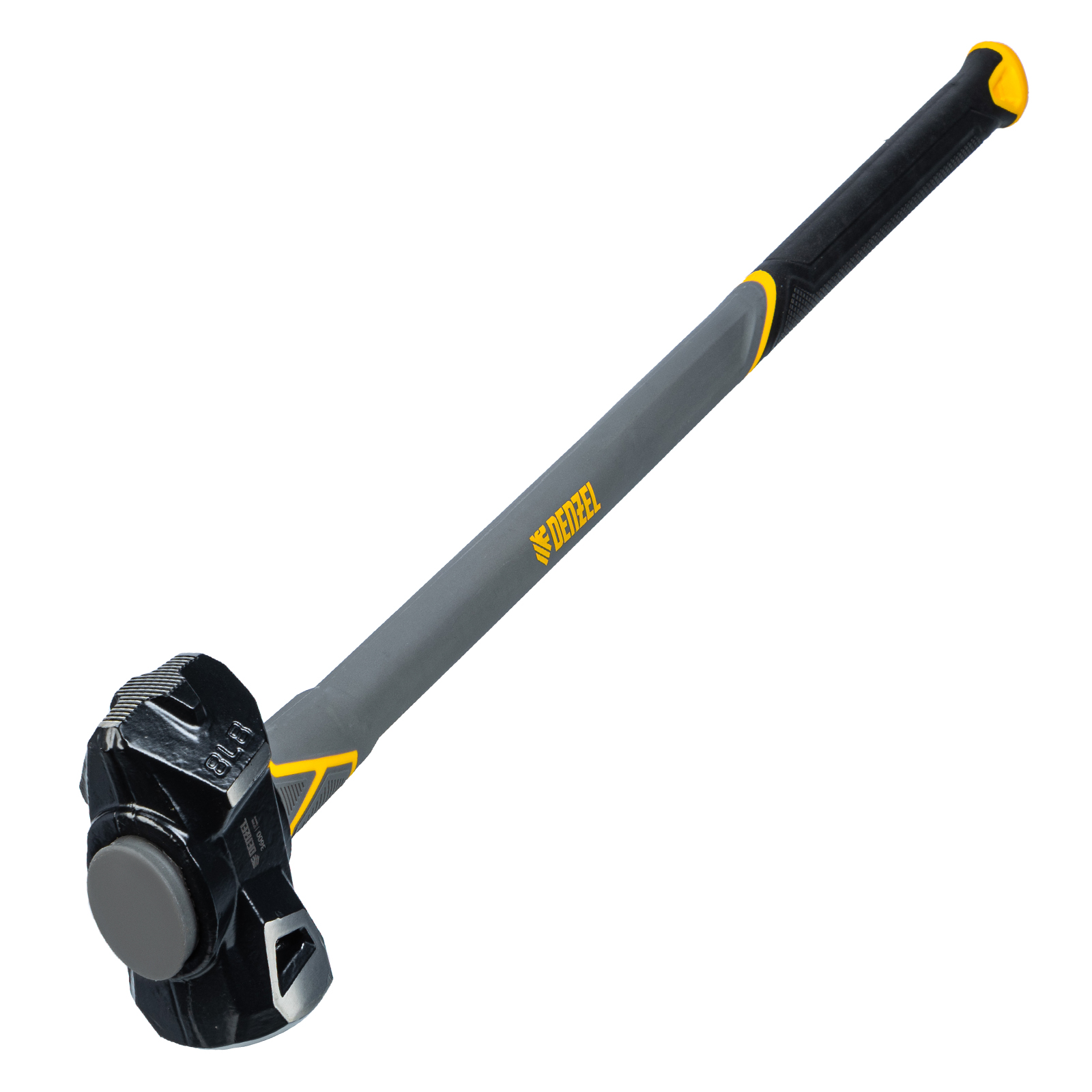 Кувалда с клиновидным бойком 3,6 кг, фибергласовая рукоятка c TPR Denzel (11017)