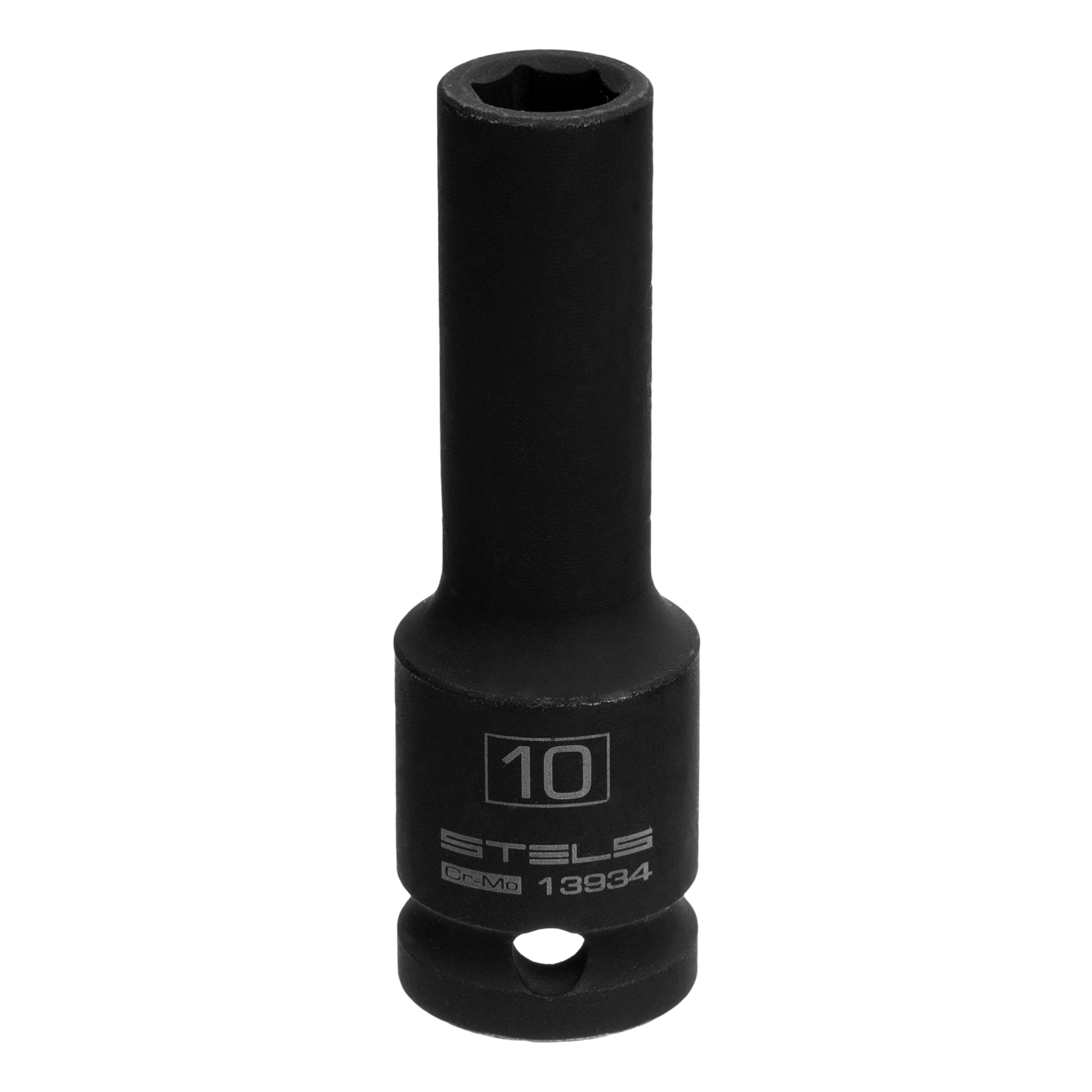 Головка ударная удлиненная шестигранная, 10 мм, 1/2, CrMo Stels (13934)