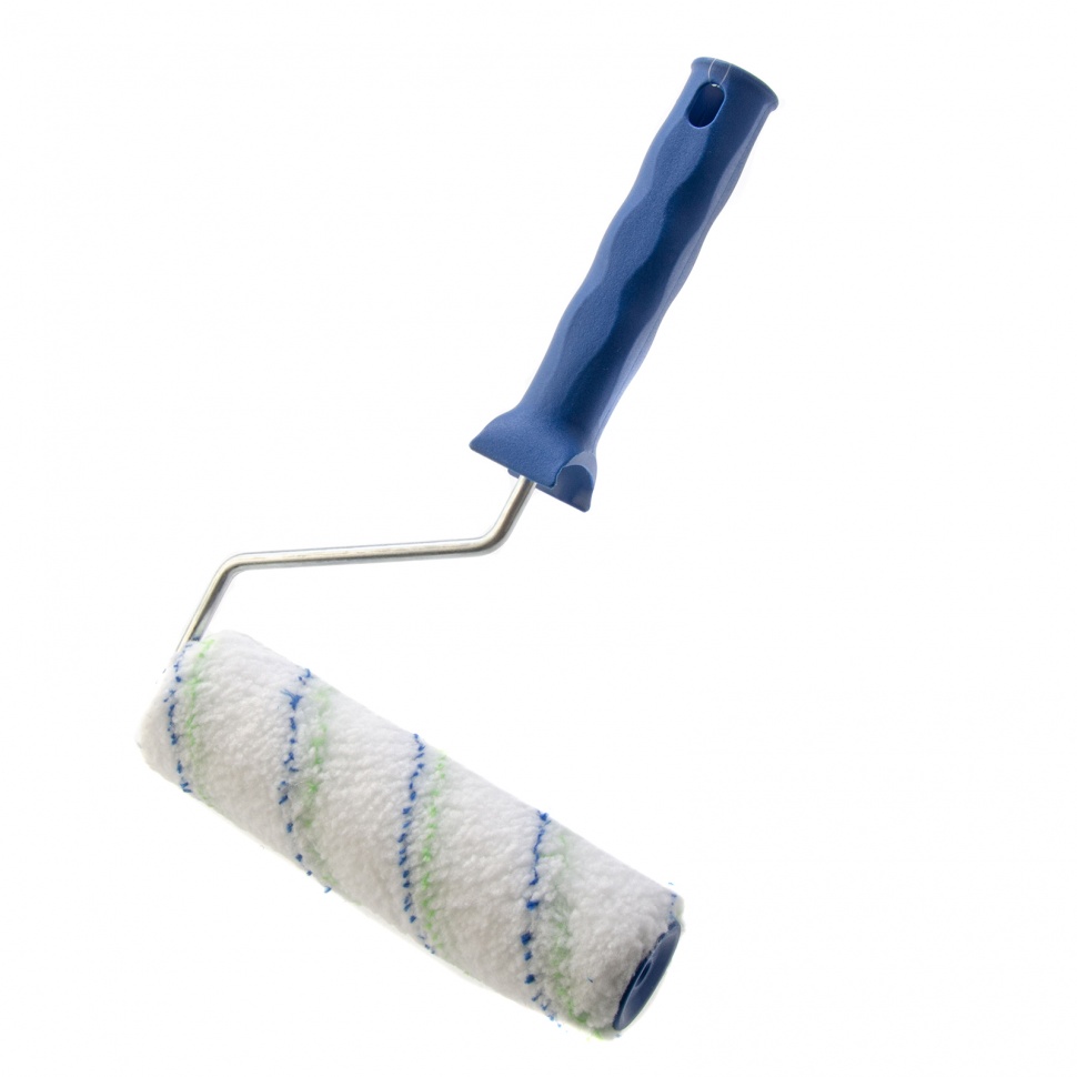 Валик "Водные краски", 180 мм, ворс 12 мм, D - 36 мм, D ручки - 6 мм, полиэстер Сибртех (80192)