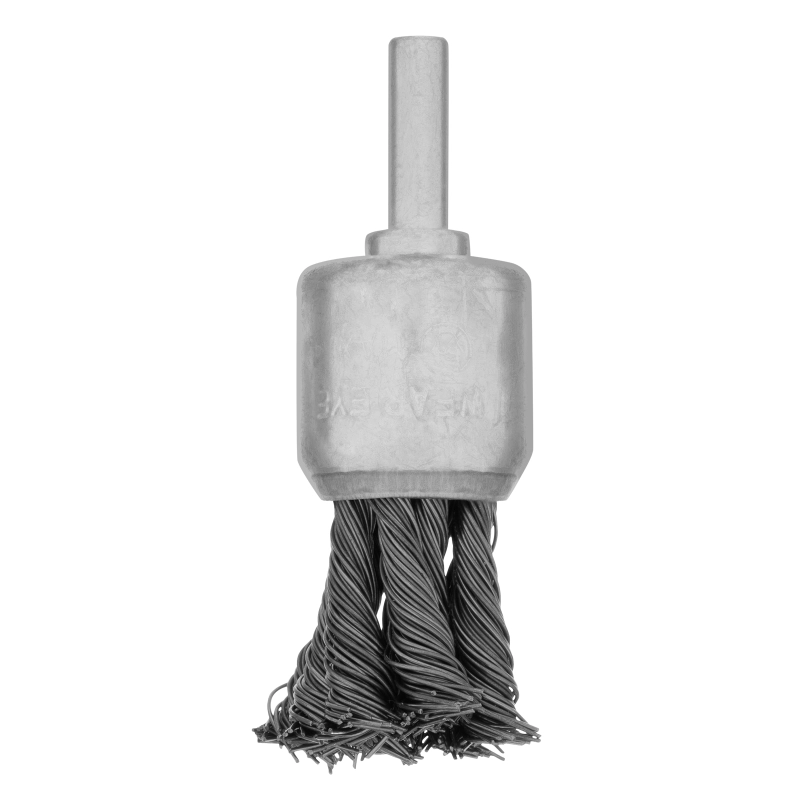 Щетка для дрели, 25 мм, "чашка" со шпилькой, крученая металлическая проволока Matrix (74464)