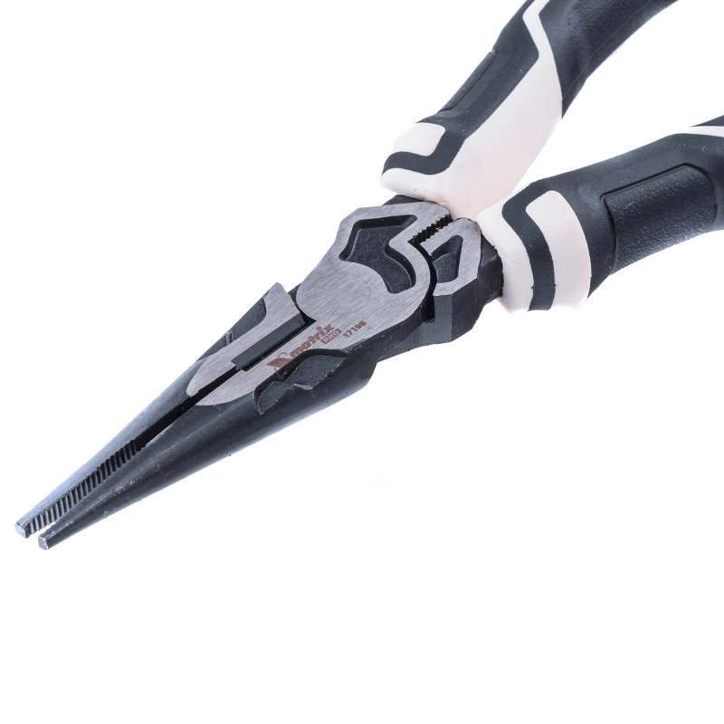 Длинногубцы прямые 205 мм, усиленная система, Pro Matrix (17198)