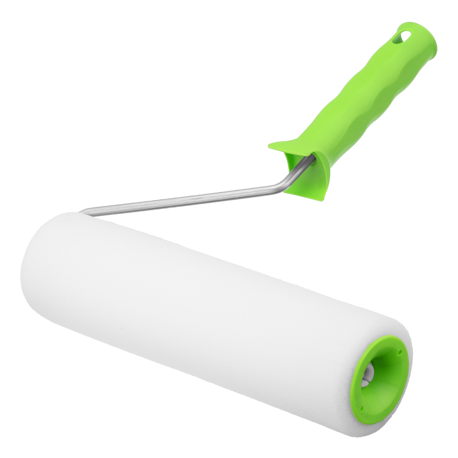 Валик "Поролон" с ручкой, 250 мм, D 48 мм, D ручки 6 мм Сибртех (80104)