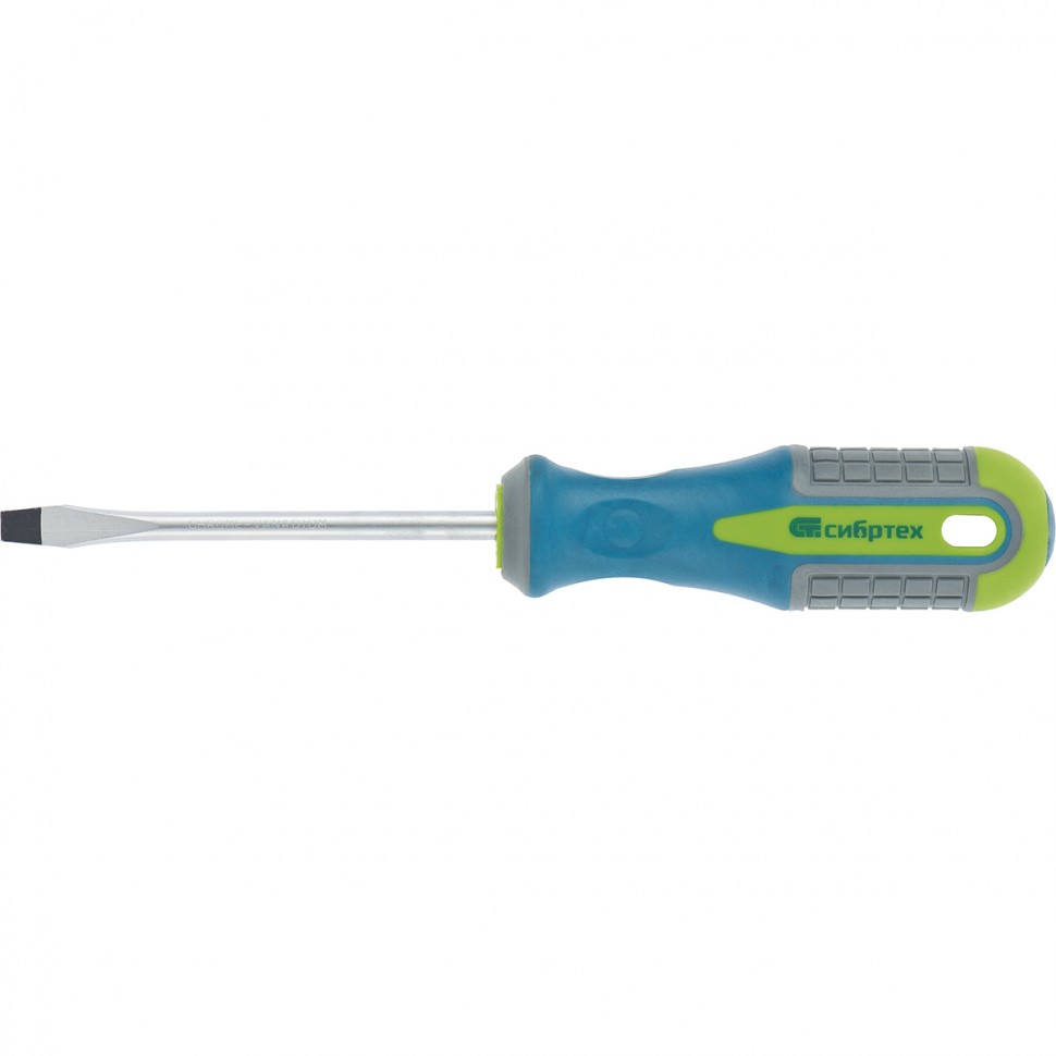 Отвертка, SL5 х 150 мм, CrV, трехкомпонентная рукоятка Сибртех (11807)