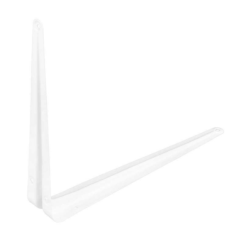 Кронштейн угловой с ребром, 250 х 300 мм, белый Сибртех (94017)