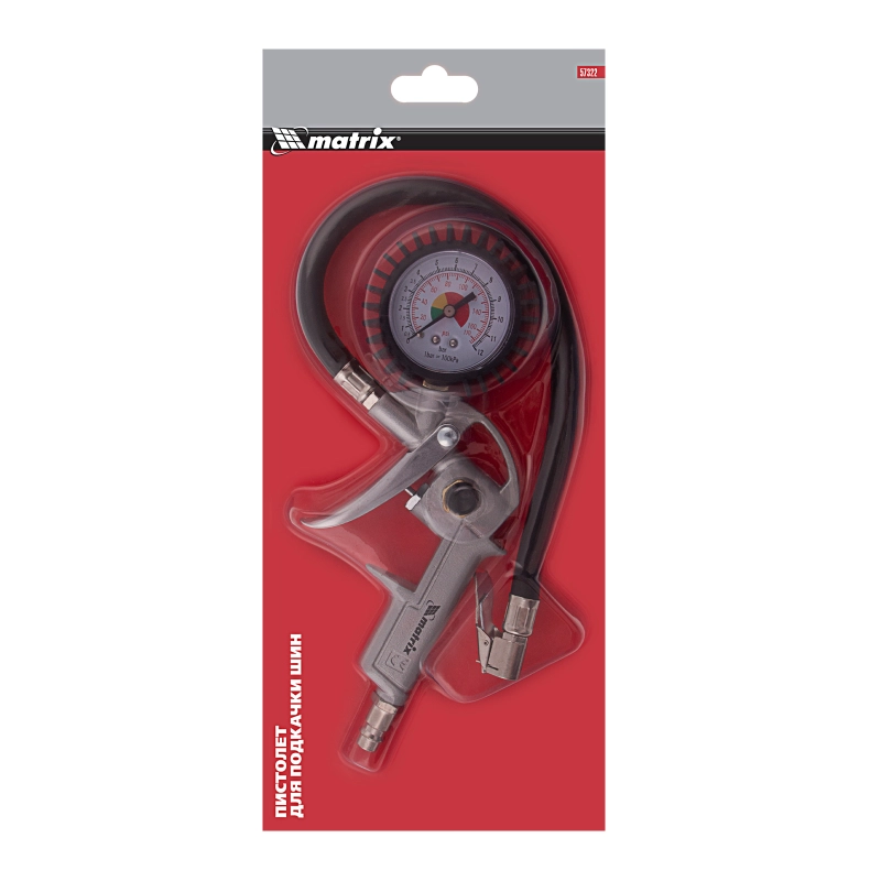 Пистолет для подкачки шин, пневматический Matrix (57322)