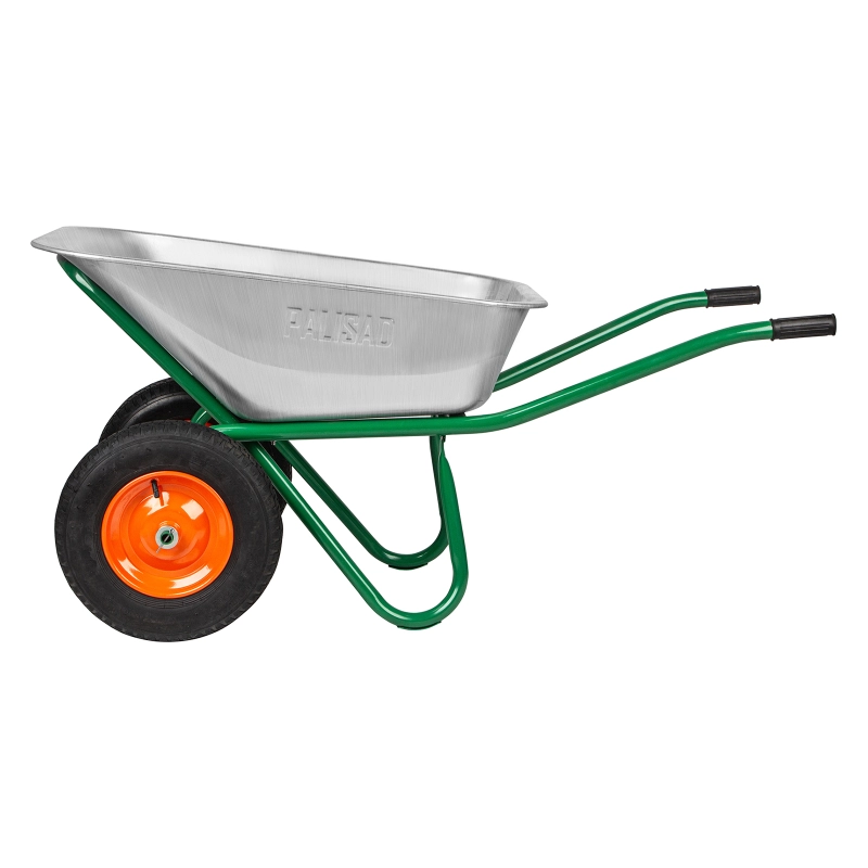 Тачка садово-строительная, 2-х колесная, усиленная, грузоподъемность 320 кг, объем 100 л Palisad (689860)