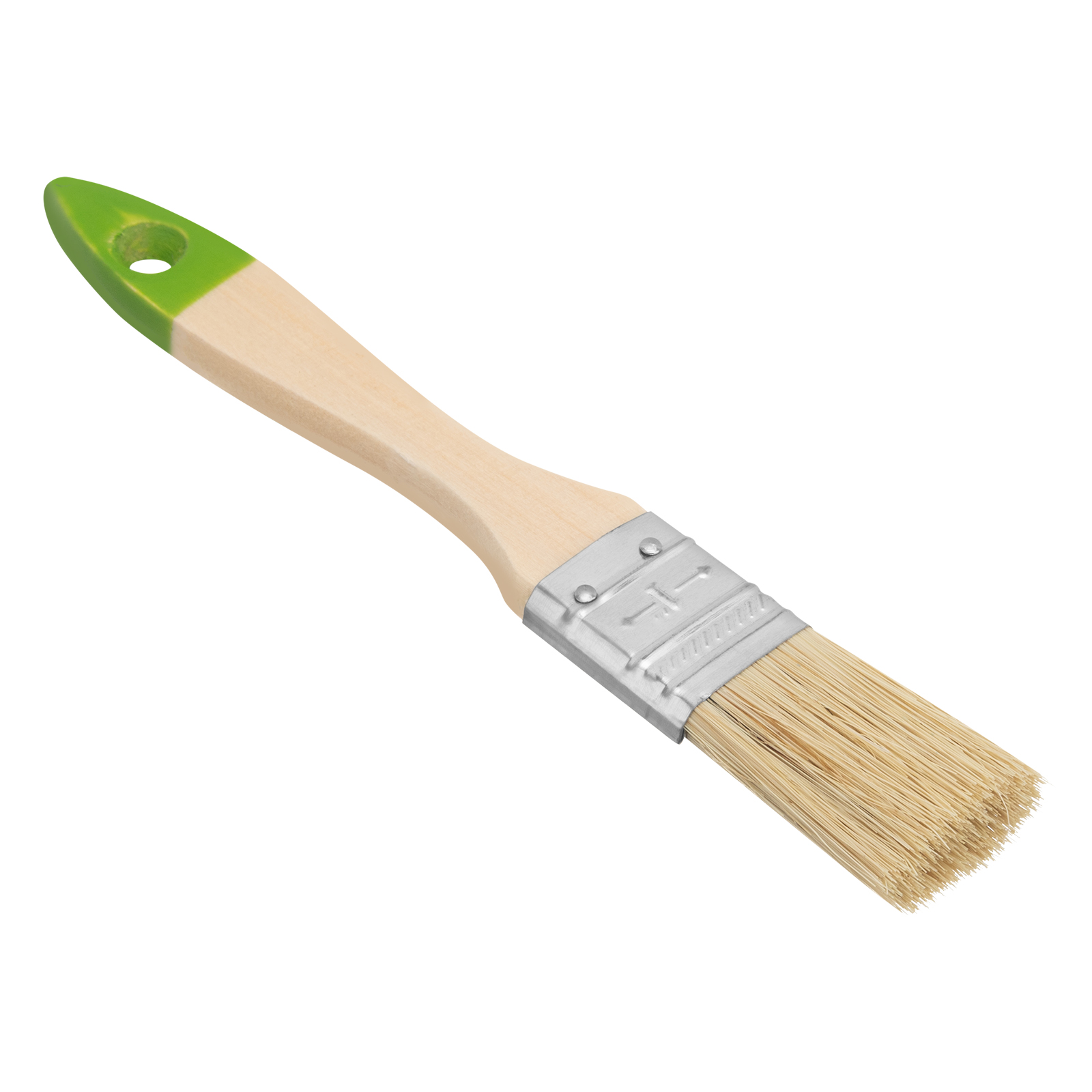 Кисть плоская 25 мм, натуральная щетина, деревянная ручка Сибртех (82261)