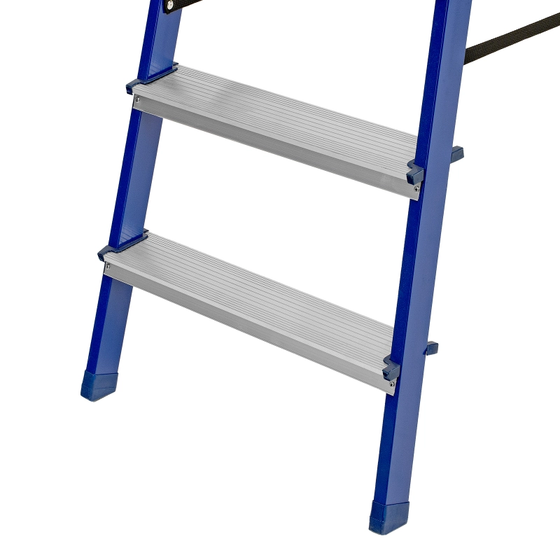 Стремянка, 9 ступеней, стальной профиль, алюминиевые ступени Сибртех (97959)