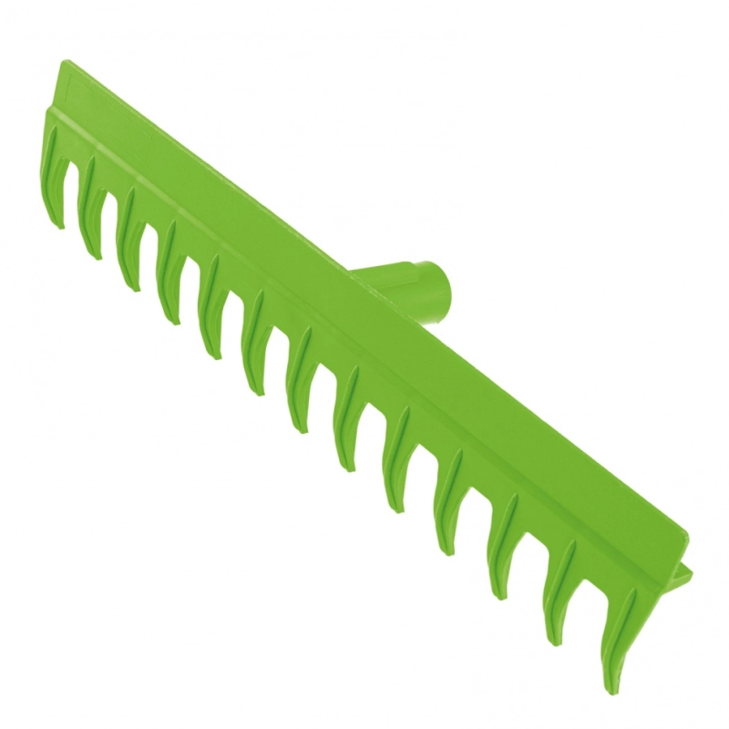 Грабли пластиковые, 430 мм, 13 прямых зубьев, металлический черенок, Сибртех (61730)