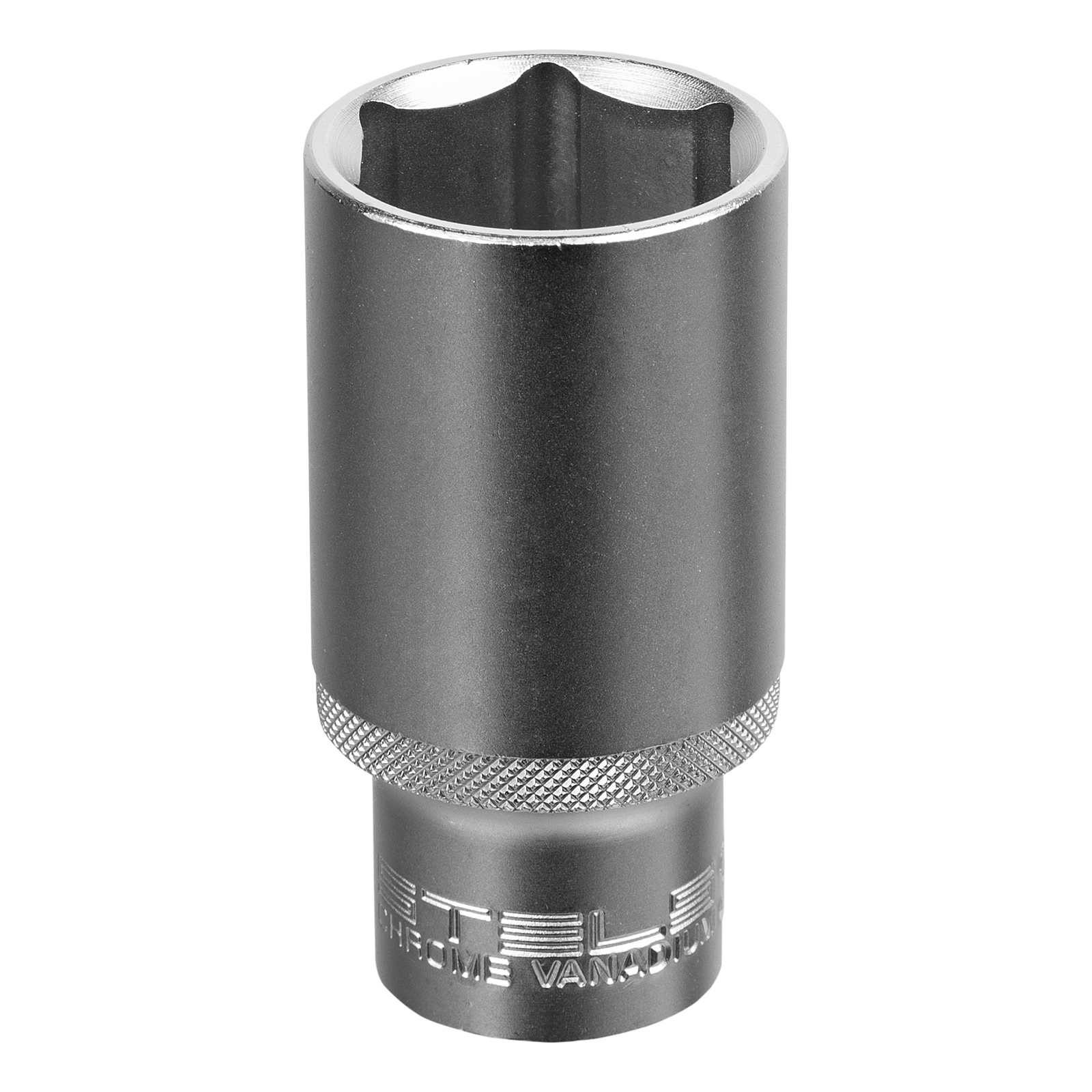 Головка торцевая удлиненная, 32 мм, шестигранная, CrV, под квадрат 1/2 Stels (13886)