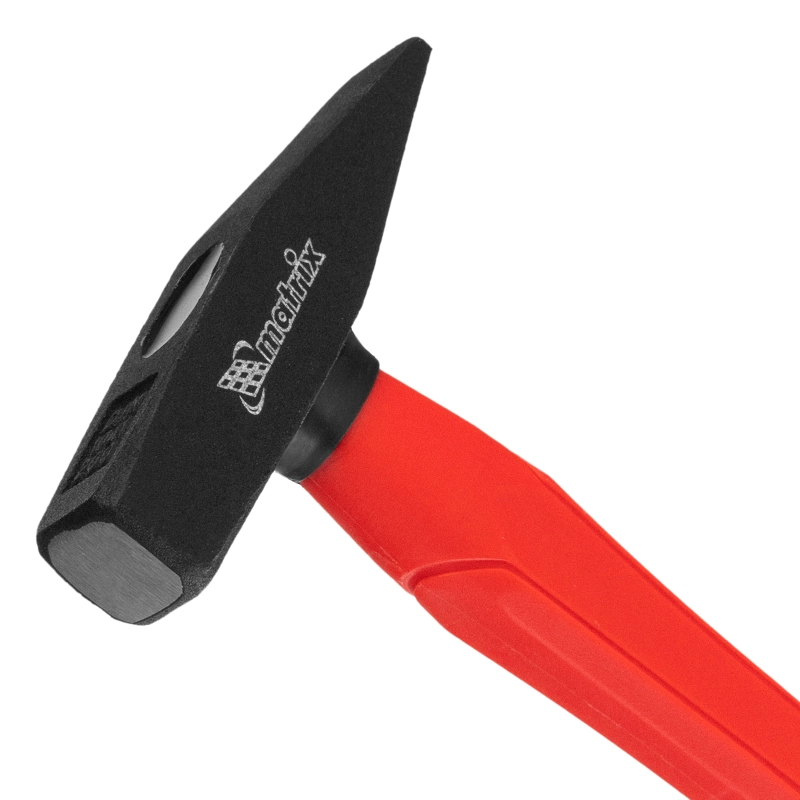 Молоток слесарный optimal, 200 г, фибергласовая обрезиненная рукоятка, квадратный боек Matrix (10366)