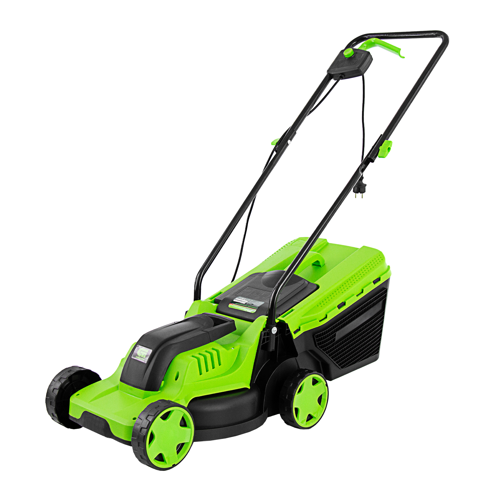 Газонокосилка электрическая L1200, 1200 Вт, ширина 32 см, 3 уровня, пластиковый травосборник 30 л. Сибртех (96607)