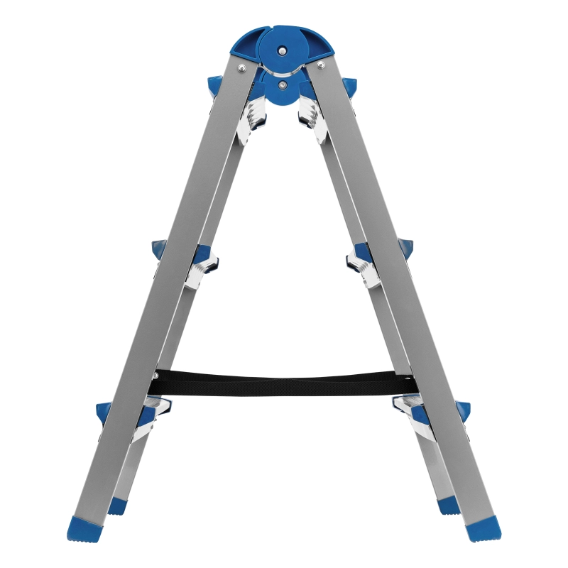 Стремянка двухсторонняя 3 ступени, сталь профиль, стальные ступени, Сибртех (97983)