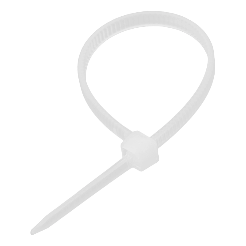 Хомуты, 200 x 4.8 мм, пластиковые, белые, 100 шт Сибртех (45534)