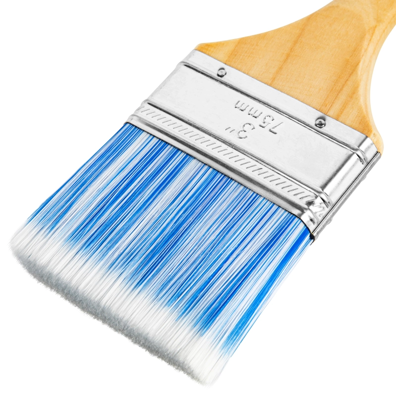 Кисть плоская "Евро" 3", искусственная щетина, деревянная ручка MTX (83073)