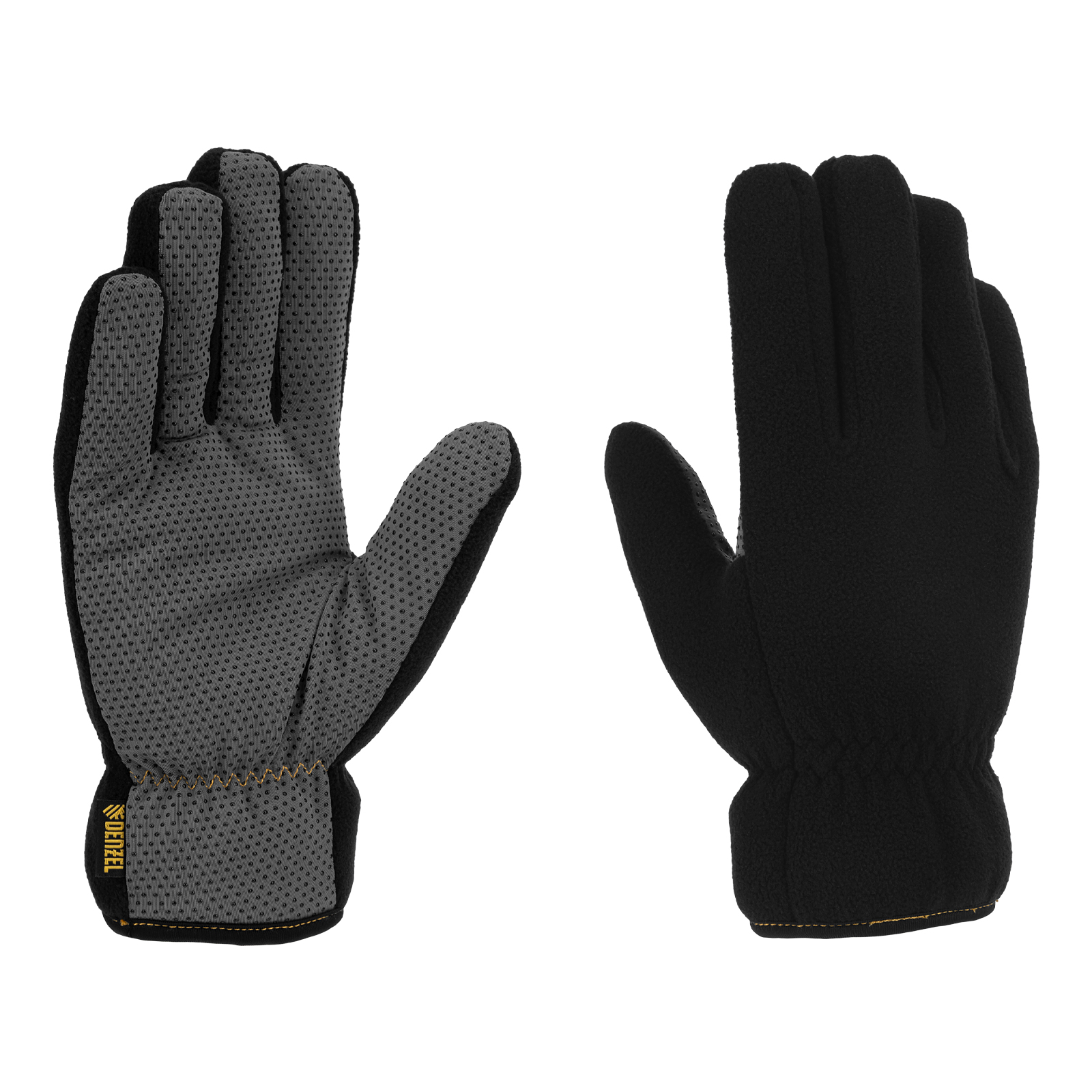 Перчатки универсальные, двойные, ПВХ нанесение, размер 10 Denzel (68097)