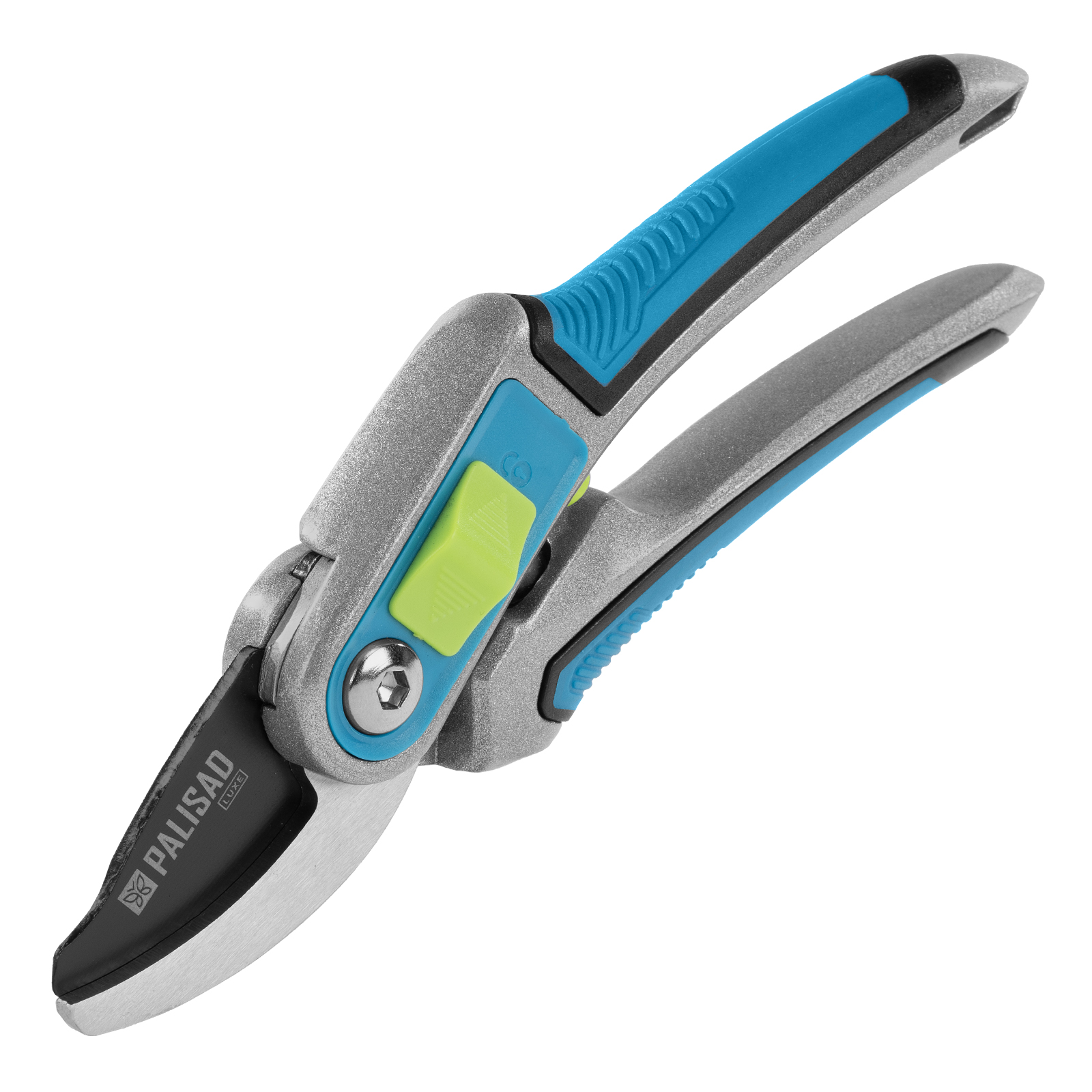 Секатор прямого реза, 215 мм, регулировка захвата, трехкомпонентные рукоятки, LUXE Palisad (60460)