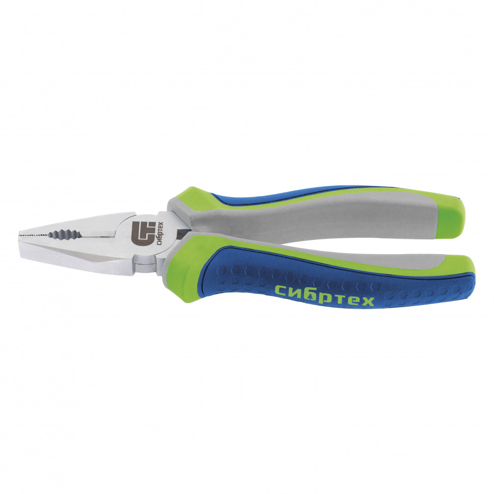 Плоскогубцы комбинированные, 180 мм, трехкомпонентные рукоятки Сибртех (17078)