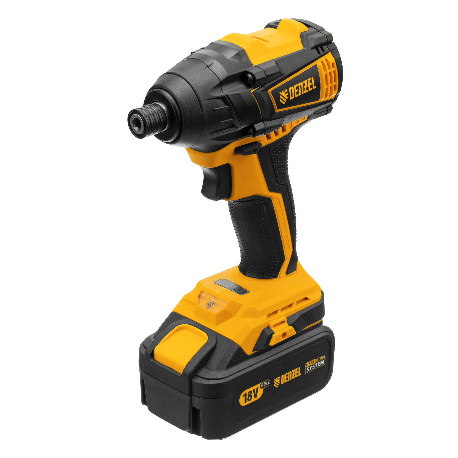 Винтоверт ударный аккумуляторный бесщет CID-IB-200 18В Li-Ion Denzel (26510)