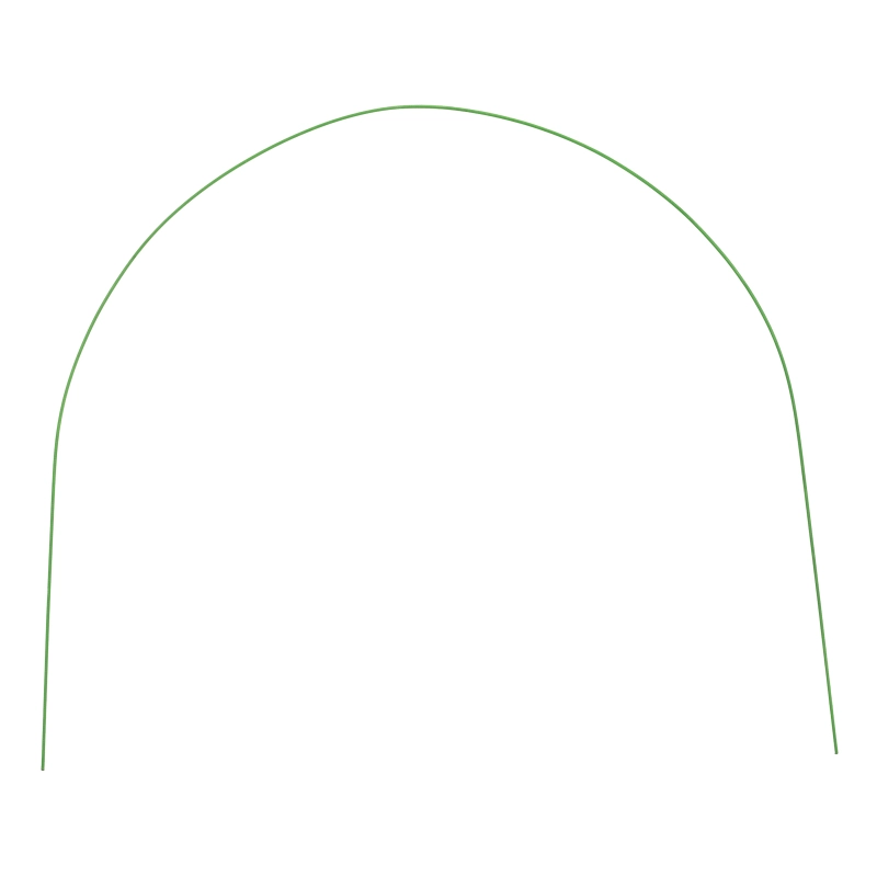 Парниковые дуги в ПВХ 0.85 х 0.9 м, 6 шт D проволоки 5 мм (64408)