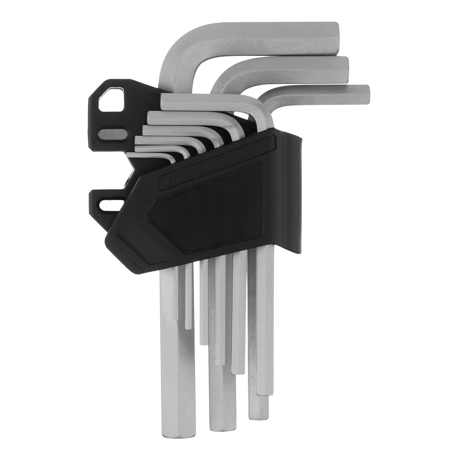 Набор ключей имбусовых, HEX, 1,5-10 мм, CrV, 9 шт. Сибртех (123667)