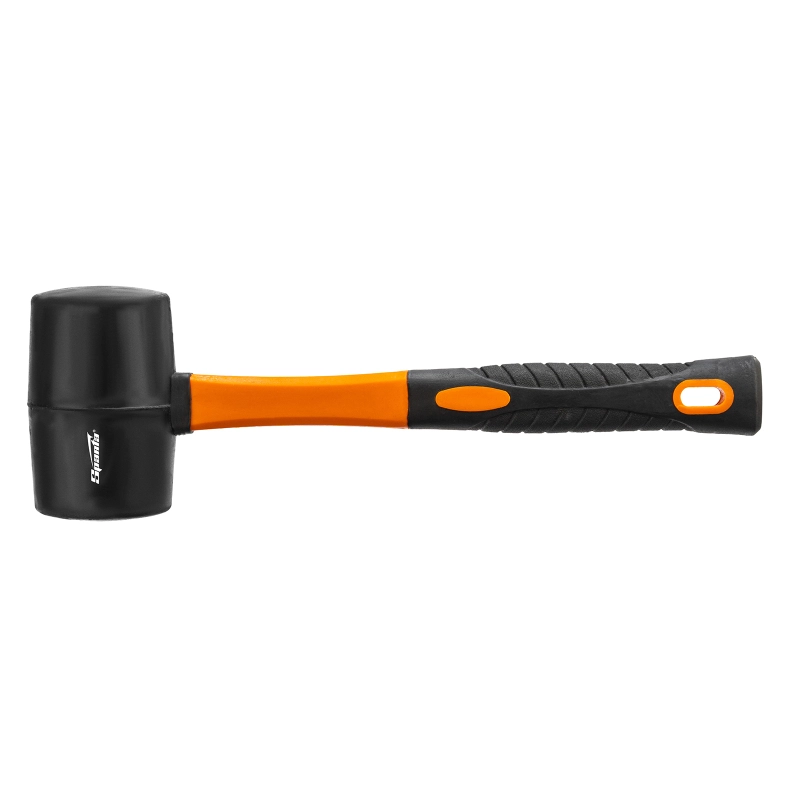 Киянка резиновая, 680 г, черная резина, фибергласовая рукоятка Sparta (11127)