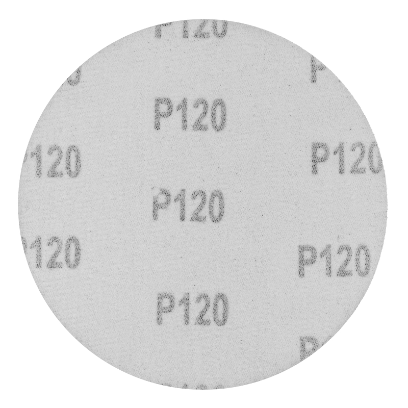 Круг абразивный на ворсовой подложке под "липучку", P 120, 125 мм, 10 шт Сибртех (738557)