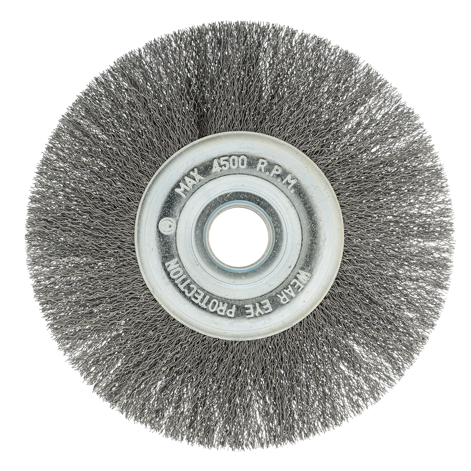 Щетка для УШМ, 175 мм, посадка 22.2 мм, плоская, витая проволока 0.3 мм Сибртех (746667)