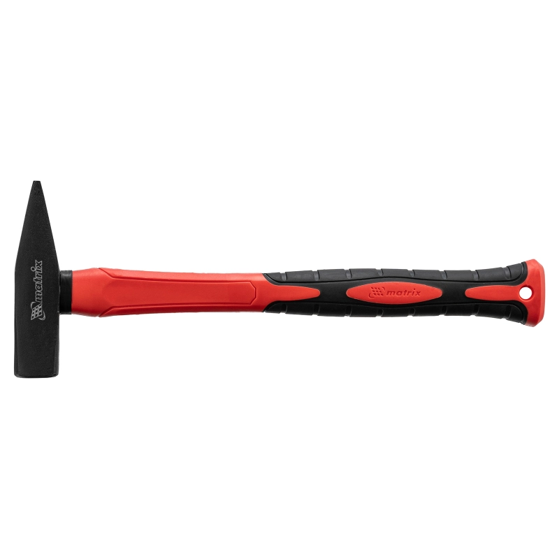 Молоток слесарный optimal, 500 г, фибергласовая обрезиненная рукоятка, квадратный боек Matrix (10369)