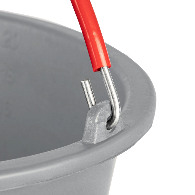 Ведро строительное пластмассовое 12 л, ударопрочное, обрезиненная ручка Matrix (81462)