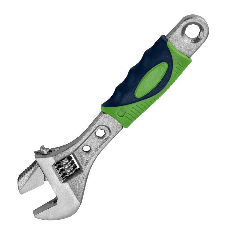 Ключ разводной, 150мм, переставная губка, 2-х комп. рукоятка Сибртех (15597)