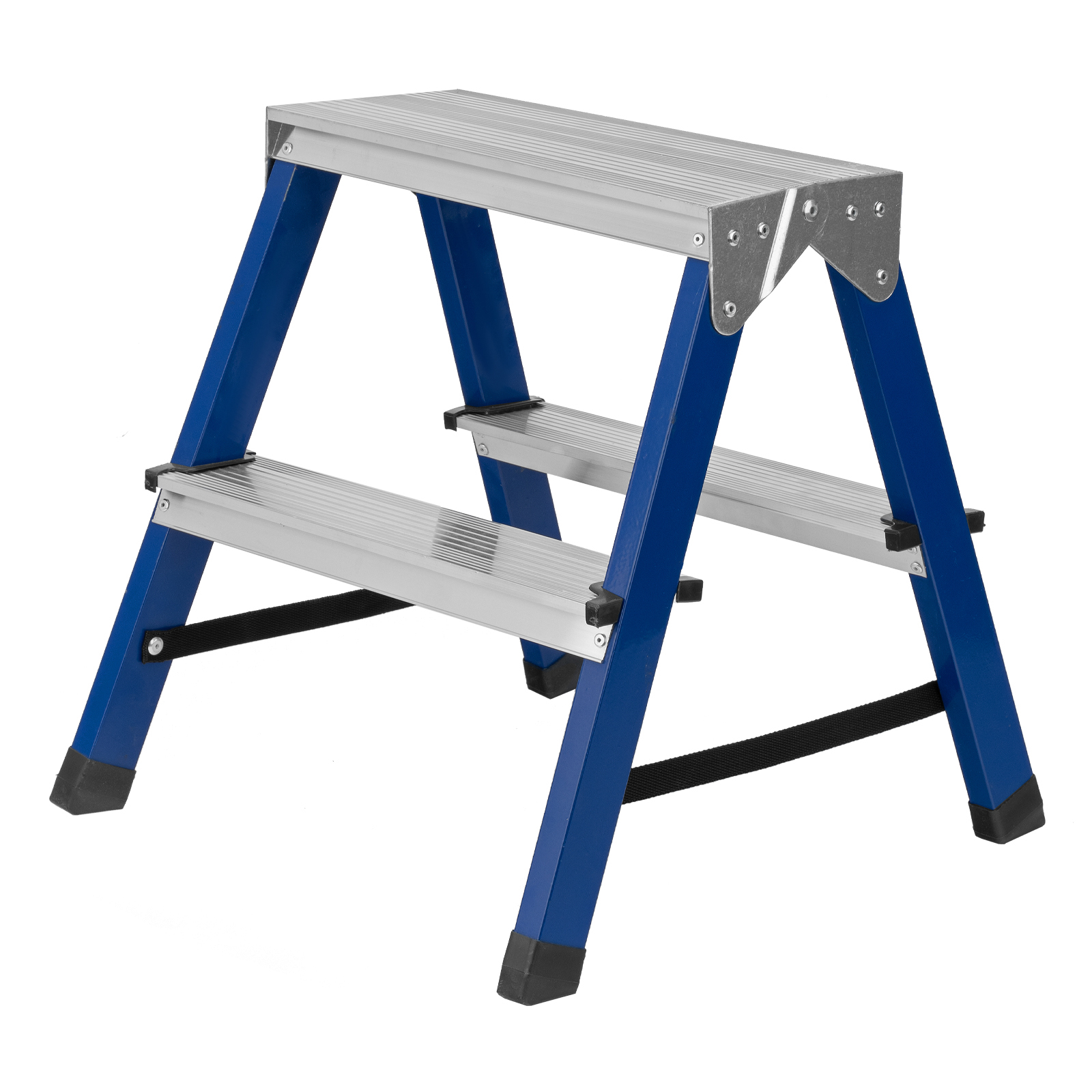 Стремянка двусторонняя 2 ступени, стальная, Сибртех (97932)