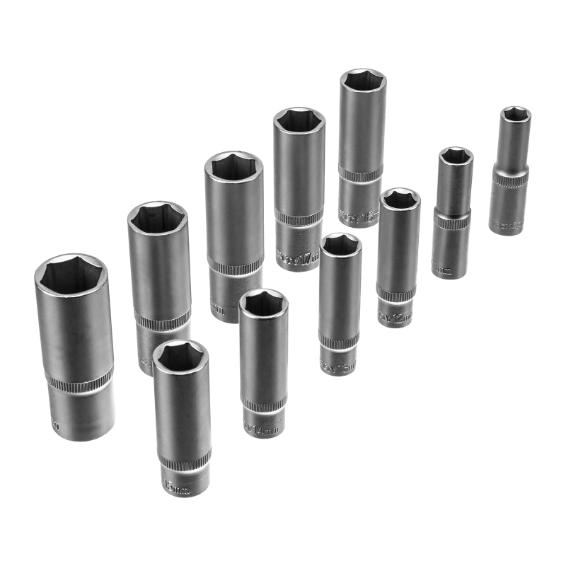 Набор инструментов, 1/2", 3/8", 1/4", пластиковый кейс 172 предм. Сибртех (14171)