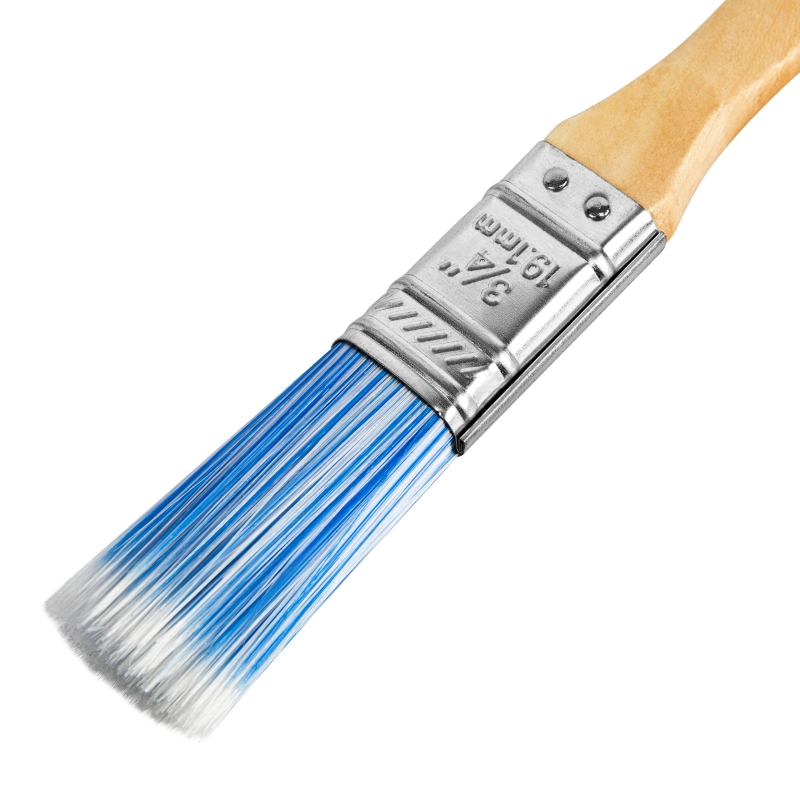 Кисть плоская "Евро" 3/4", искусственная щетина, деревянная ручка MTX (83068)