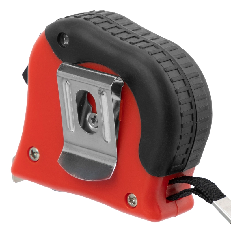 Рулетка Double fixation,3 м х 16 мм,обрезиненный корпус,двойная плавная фиксация Matrix (31052)