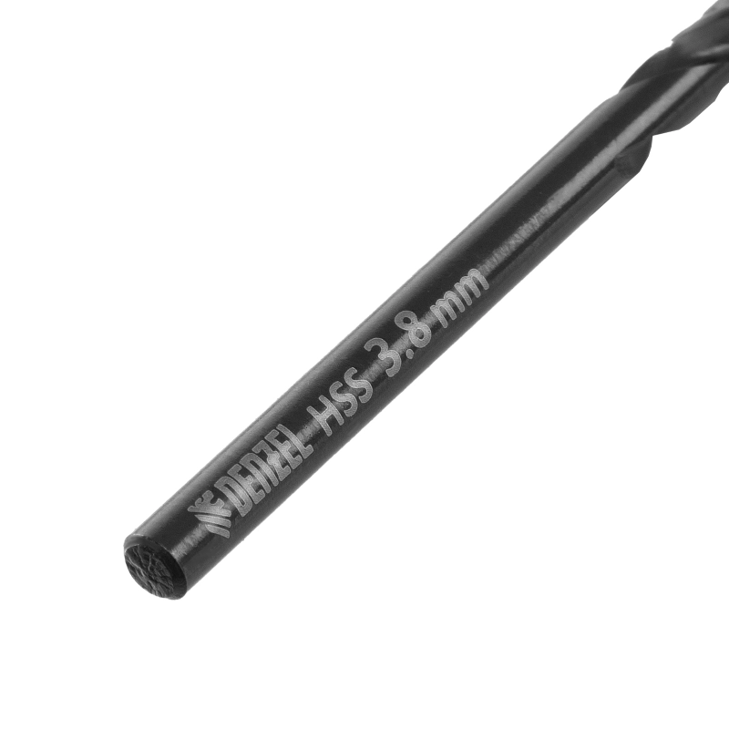 Сверло по металлу, 3,8 мм, HSS-Tin, Golden Tip, 10 шт. Denzel (717208)