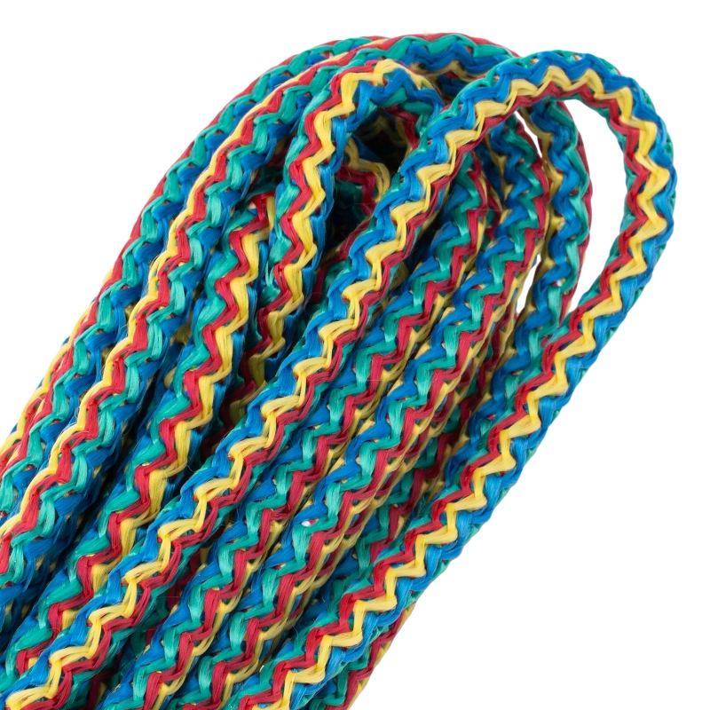 Шнур вязаный полипропиленовый с серд."Радуга", 8 мм, L 20 м, Сибртех (93955)
